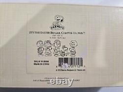 RARE It's The Easter Beagle Charlie Brown Peanuts Set 5 Figurine New in Box COA