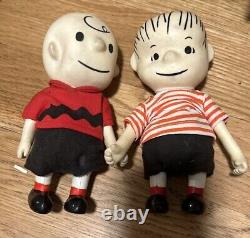 RARE LOT Peanuts 1966 Charlie Brown, Linus, Snoopy, Schroeder & Snoopy Astronaut