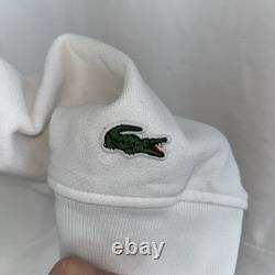 RARE Lacoste x Peanuts Men's White Hoodie Snoopy Charlie Brown Graphic Print L