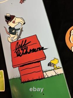 RARE SIGNED Jeff DeChesare Charlie Brown Roof Rat Snoopy Peanuts Skateboard Deck