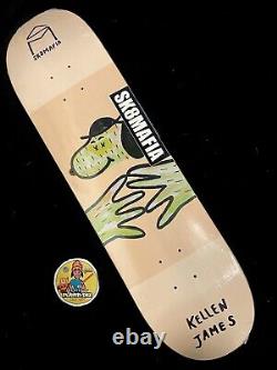 RARE Sk8mafia Snoopy Peanuts Kellen James Skateboard Deck Charlie Brown Shrink