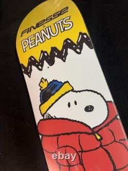 RARE Snoopy Jacket Charlie Brown Finesse Peanuts Skateboard Deck 75 Anniversary
