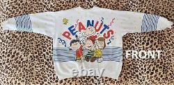 RARE VINTAGE Genuine Peanuts SNOOPY CHARLIE BROWN Sweatshirt XL EXCELLENT