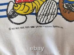 RARE VINTAGE Genuine Peanuts SNOOPY CHARLIE BROWN Sweatshirt XL EXCELLENT