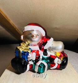 RARE! Vintage Large UFS Charlie Brown and Snoopy Mercury Glass Christmas Decor