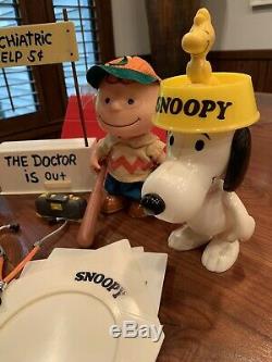 RARE Vintage Peanuts Jointed Action Dolls Snoopy Charlie Brown Lucy Woodstock
