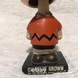 Rare 1950 Vintage Snoopy Peanuts Charlie Brown bobblehead figurine paper clay