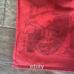 Rare 1969 Charles Schultz Peanuts Charlie Brown United Feature Red Security Bag