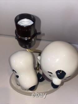 Rare 1972 Peanuts Snoopy & Charlie Brown Atlantic Mold Lamp Base