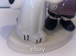 Rare 1972 Peanuts Snoopy & Charlie Brown Atlantic Mold Lamp Base