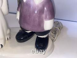 Rare 1972 Peanuts Snoopy & Charlie Brown Atlantic Mold Lamp Base