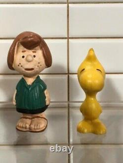 Rare Charlie Brown Snoopy and the Peanuts, 6 PVC FIG. SCHLEICH, W. Germany 1972