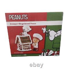 Rare! Peanuts Department 56 Clothtique Snoopy's Gingerbread House Charlie Brown