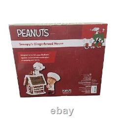Rare! Peanuts Department 56 Clothtique Snoopy's Gingerbread House Charlie Brown