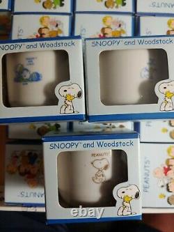 Rare Peanuts Tea Cups Set of 16 Snoopy Charlie Brown Hong Kong
