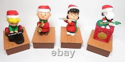 Rare Set of (4) Disney Snoopy Charlie Brown Lucy Schroeder Wireless Peanuts Band