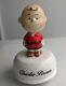 Rare Snoopy Vintage Charlie Brown Ceramic Music Box Figurine R