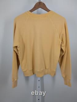 Redone Charlie Brown Snoopy Peanuts Faded Lemon Friendship Spruce Sweatshirt USA