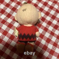 Retro Snoopy Charlie Brown Plush Keychain