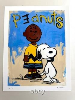 Robert B. Moore'Me and My Dawg' Peanuts Charlie Brown Snoopy Print 1XRUN
