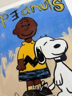 Robert B. Moore'Me and My Dawg' Peanuts Charlie Brown Snoopy Print 1XRUN