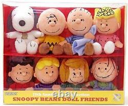 SNOOPY 70th Soft Bean Doll Set Plush Set Charlie Brown Goods Present Gift Japan