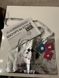 SNOOPY IN STYLE NYC? POP UP? 3 PINS? TOTE BAG? With Exclusive newspaper