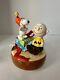 Snoopy Peanuts Charlie Brown Schmid Rare Vtg Ceramic Music Box 1980 Happy Annive