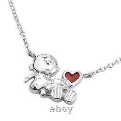 SNOOPY Special Specifications Snoopy Charlie Brown Heart Necklace Official O