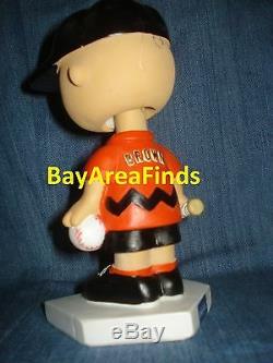 San Francisco Giants Peanuts Charlie Brown Bobblehead & Snoopy Snow Globe SF
