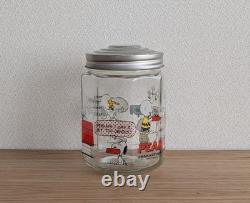 Sanrio Peanuts Snoopy Charlie Brown Vintage Canister 2007 Collectible 14cm