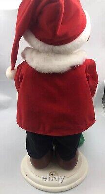 Santa's Best Animated Charlie Brown Snoopy Plush Christmas Peanuts 24 Moving