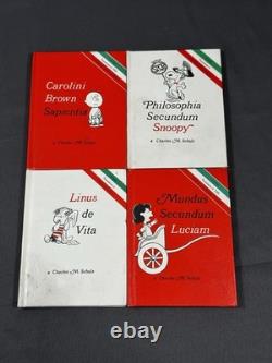 Schulz Peanuts Philosophi In Latin 1968 Set Snoopy Charlie Brown Linus Lucy x4