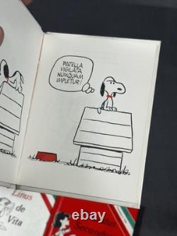 Schulz Peanuts Philosophi In Latin 1968 Set Snoopy Charlie Brown Linus Lucy x4