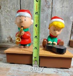 Set 4 Hallmark Peanuts Band Musical Figures Charlie Brown Snoopy Lucy