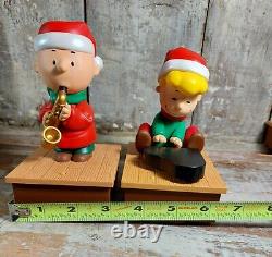 Set 4 Hallmark Peanuts Band Musical Figures Charlie Brown Snoopy Lucy