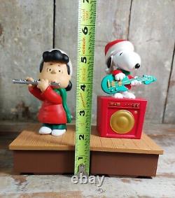 Set 4 Hallmark Peanuts Band Musical Figures Charlie Brown Snoopy Lucy