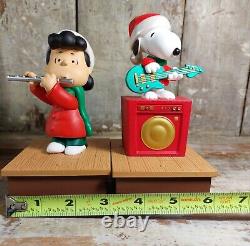 Set 4 Hallmark Peanuts Band Musical Figures Charlie Brown Snoopy Lucy