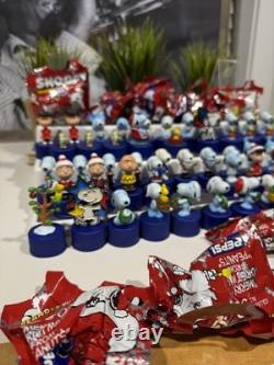 Set of 50+ PEANUTS Pepsi Bottle Cap Figures Snoopy Peanuts- Some New In Bag