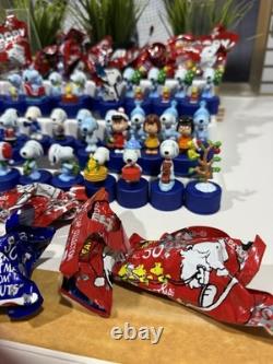 Set of 50+ PEANUTS Pepsi Bottle Cap Figures Snoopy Peanuts- Some New In Bag