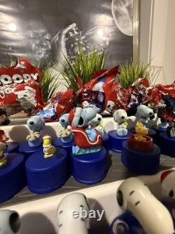 Set of 50+ PEANUTS Pepsi Bottle Cap Figures Snoopy Peanuts- Some New In Bag