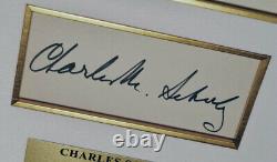Signed CHARLES SCHULZ Autograph, SNOOPY Etching, COA, UACC, Park West & Frame