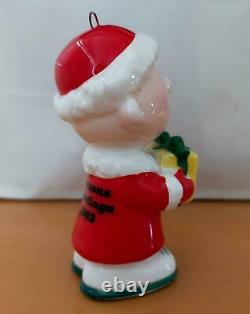 Snoopy 1982 Vintage Charlie Brown Pottery Made In Japan Ornament