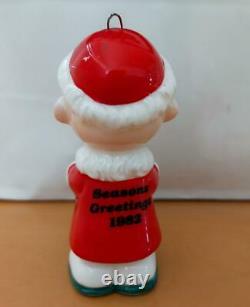 Snoopy 1982 Vintage Charlie Brown Pottery Made In Japan Ornament