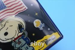 Snoopy Astronauts Pin Badge Kiddy Land Limited Charlie Brown Woodstock 1