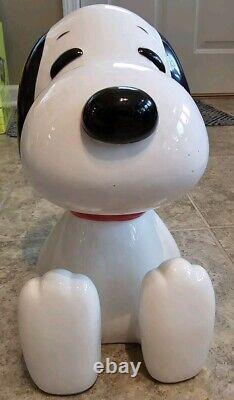 Snoopy Bank 12 1966 Vintage Determined LARGE RARE PEANUTS Bank Charlie Brown