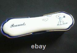 Snoopy Bone Ceramic Accessory Case Peanuts Woodstock Charlie Brown