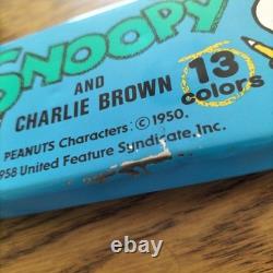 Snoopy Charlie Brown, 13 Colored Pencils with Can Case, Gold, Silver #ac53a5