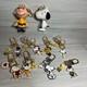 Snoopy Charlie Brown Acrylic Keychain Set 13pcs Plastic Peanuts Characters New