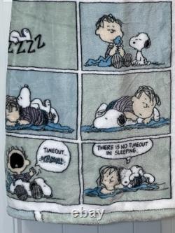 Snoopy Charlie Brown Comic Strip Plush Throw Peanuts